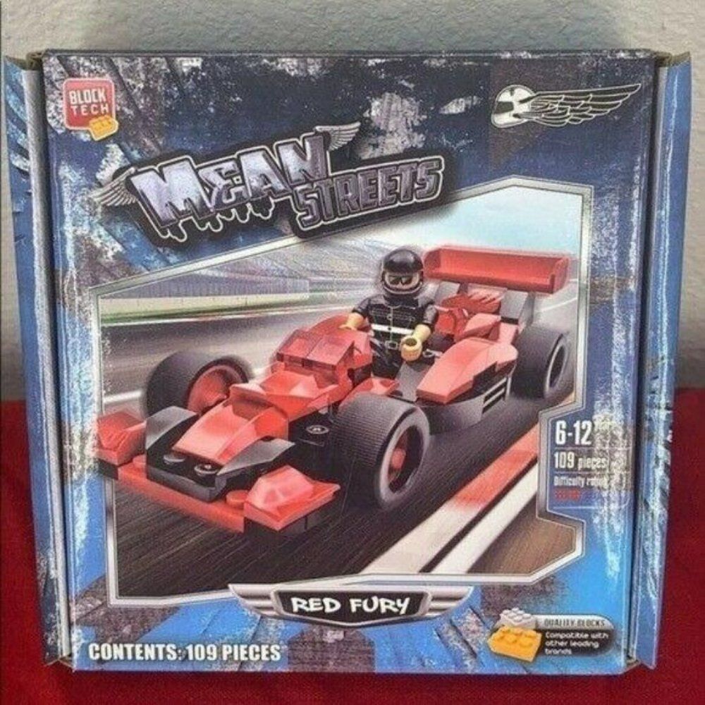 Block Tech Mean Streets Red‎ Fury 109 Pc Blocks Set Building